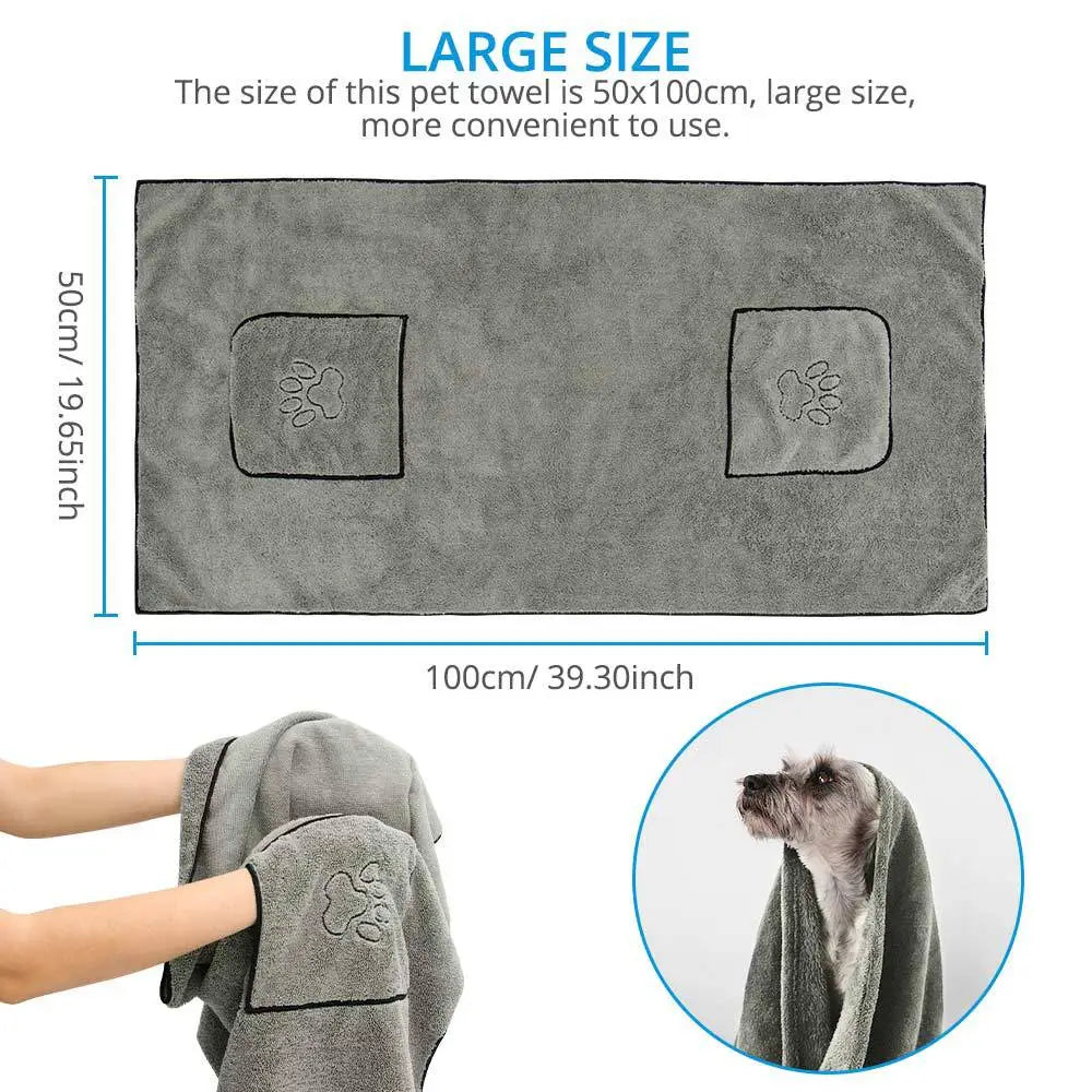 Puppy Plush Bathrobe Towel