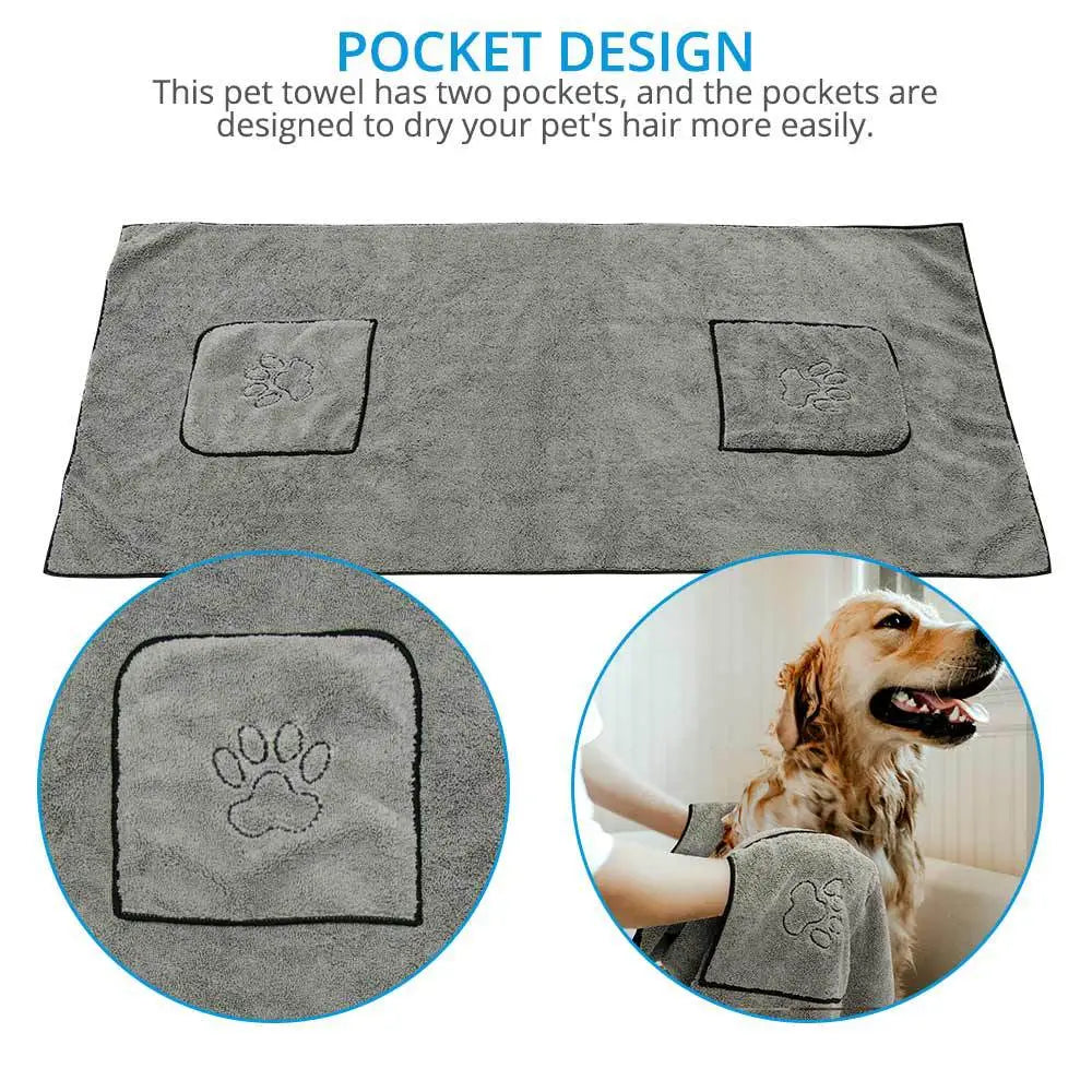 Puppy Plush Bathrobe Towel