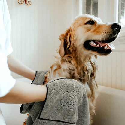 Puppy Plush Bathrobe Towel