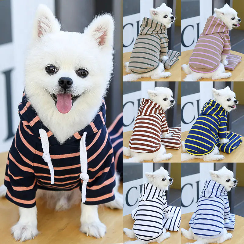Furry Fashion Stripe Hoodie - Dogs & Cats