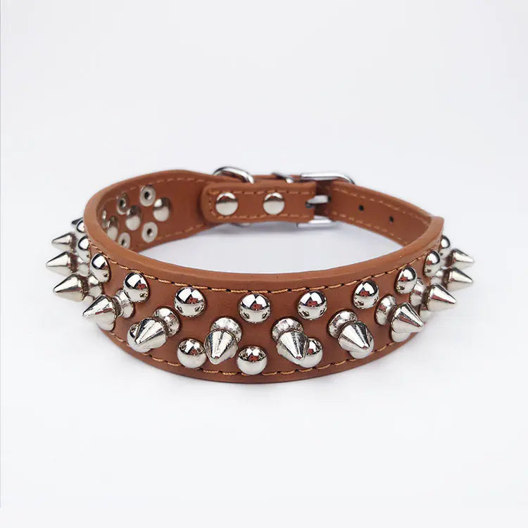Elegant Rivet Dog Collar