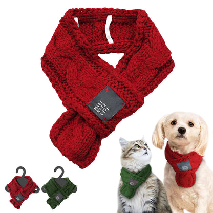 Cozy Woolen Pet Scarf