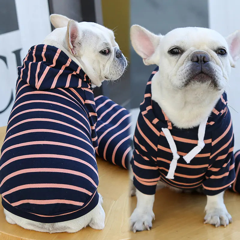 Furry Fashion Stripe Hoodie - Dogs & Cats