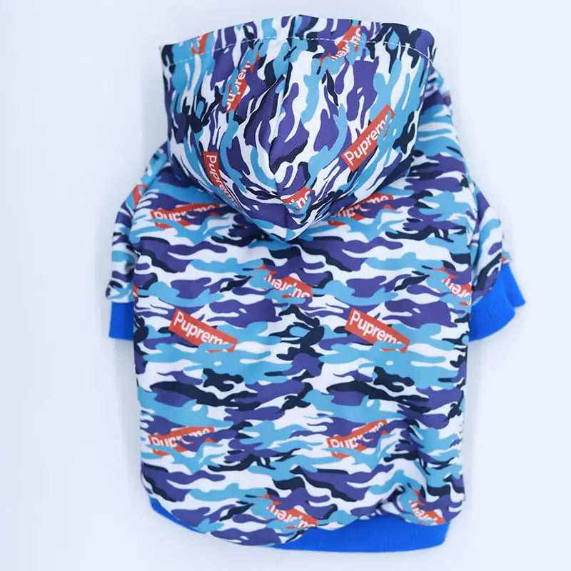 Stylish Pup Camo Hoodie