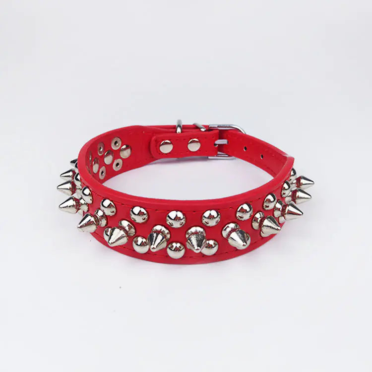 Elegant Rivet Dog Collar