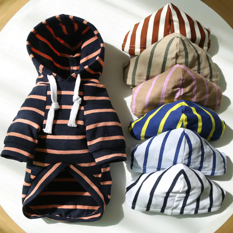 Furry Fashion Stripe Hoodie - Dogs & Cats
