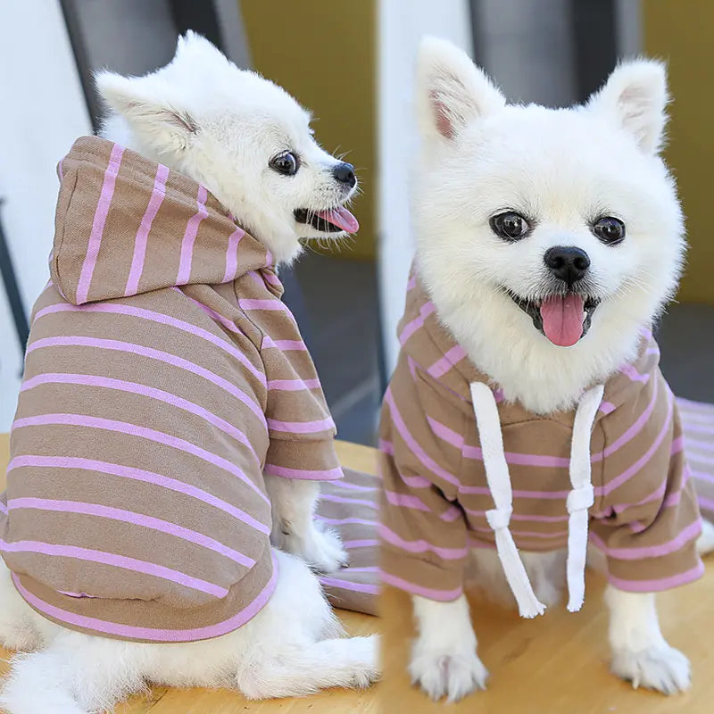 Furry Fashion Stripe Hoodie - Dogs & Cats